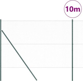 vidaXL Στύλος Περιφράξεων Πράσινο 10 x 1,6 m (25 mm πλέγμα)