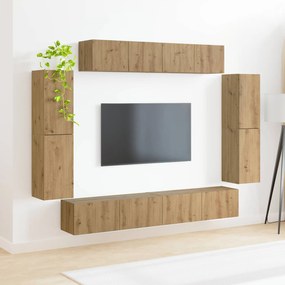vidaXL Ντουλάπι TV 4 pcs Artisan Oak