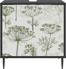 vidaXL Ντουλάπι Μπάνιου GOTHA Μαύρη Δρυς 60 x 40 x 61 εκ