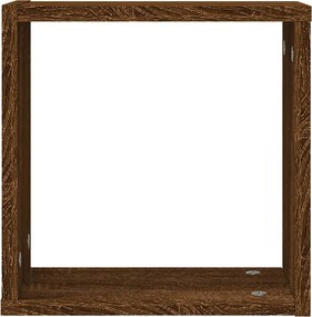 vidaXL Ράφια Τοίχου Κύβοι 2 τεμ. Καφέ Δρυς 30x15x30 εκ.