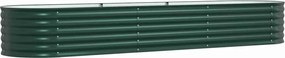 vidaXL Ανεβασμένο Κρεβάτι Πράσινο 320 x 80 x 44 cm Ατσάλι