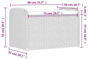 ΠΑΓΚΑΚΙ ΑΠΟΘΗΚΕΥΣΗΣ ΓΚΡΙ 80X51X52 ΕΚ. ΣΥΝΘΕΤΙΚΟ ΡΑΤΑΝ ΜΑΞΙΛΑΡΙ 365731