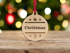 Σετ των 3 Intra απο ξύλο plywood 3mm-4mm πάχος – Εξατομικευμένο Χριστουγεννιάτικο Στολίδι με αστέρια 10x10 cm INTRAVECTRY-MY559746