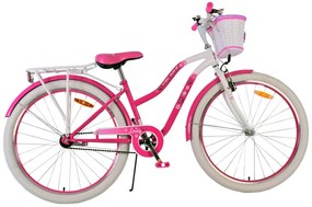 Lovely 26 Inch 36 cm Girls Coaster Brake PinkWhiteVolare