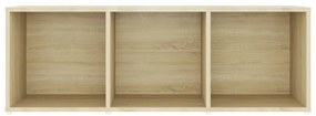 vidaXL Έπιπλα Τηλεόρασης 2 Τεμ Sonoma Δρυς 107 x 35 x 37εκ Επεξ. Ξύλο