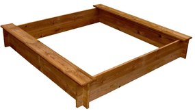 vidaXL Αμμοδόχος Τετράγωνη Ξύλινη