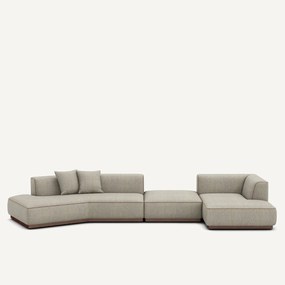 Γωνιακός καναπές δεξιός σε ύφασμα τουίντ, JACOPO