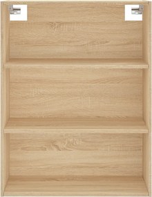 vidaXL Ντουλάπι Sonoma δρυς 69,5 x 34 x 180 εκ. από Επεξεργασμένο Ξύλο