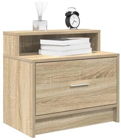 Κομοδίνα με συρτάρι 2 τεμ. Sonoma Δρυς 51x31x47 εκ.