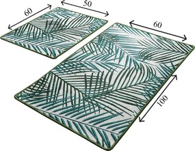 Bathmat Set (2 Pieces) Botany Multicolor