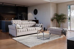 Καναπές/Κρεβάτι Elaris/ Μπεζ/ 214x97x99 BOG3357