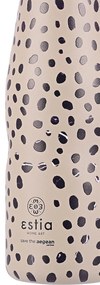 Μπουκάλι Θερμός Travel Flask Save The Aegean Leopard Taupe 500ml - Estia