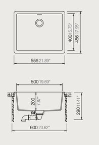 Νεροχύτης Schock Manhattan Cristalite 30060U-Anthraki