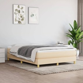 ΠΛΑΙΣΙΟ ΚΡΕΒΑΤΙΟΥ BOXSPRING ΚΡΕΜ 140 X 190 ΕΚ. ΥΦΑΣΜΑΤΙΝΟ 3120611