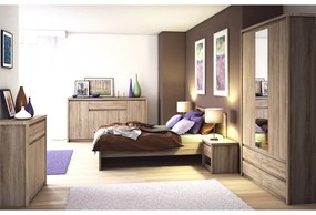 Κρεβάτι Norton Διπλό Με Τάβλες Σονόμα 160x200cm - Μελαμίνη - NORTON160