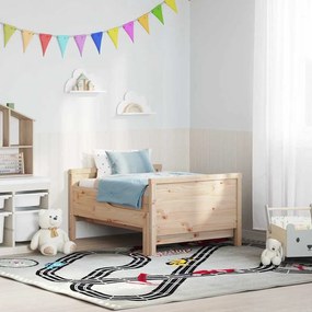 vidaXL Σκελετός Κρεβατιού Καφέ 80 x 200 cm Επεξεργασμένο Ξύλο