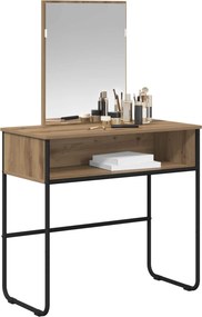 vidaXL Τραπέζι περιποίησης με ράφι Artisan Δρυς 81 x 40 x 131 εκ