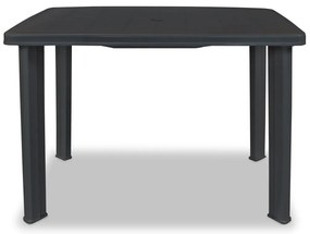 vidaXL Τραπέζι Κήπου Ανθρακί 101 x 68 x 72 εκ. Πλαστικό
