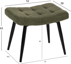 ΠΟΛΥΘΡΟΝΑ CRAWLEY ΜΕ ΥΠΟΠΟΔΙΟ HM8918.23 ΥΦΑΣΜΑ ΜΠΟΥΚΛΕ ΚΥΠΑΡΙΣΣΙ 70x74x105Υ εκ.