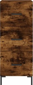 vidaXL Ντουλάπι Καπνιστή δρυς 34,5x34x180 εκ. από Επεξεργασμένο Ξύλο