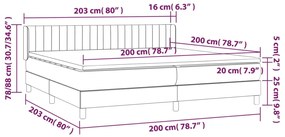 ΚΡΕΒΑΤΙ BOXSPRING ΜΕ ΣΤΡΩΜΑ ΜΑΥΡΟ 200X200 ΕΚ. ΥΦΑΣΜΑΤΙΝΟ 3129899