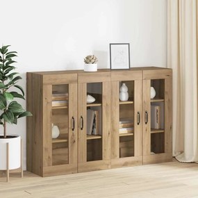 vidaXL Ντουλάπια Τοίχου 2 pcs artisan δρυς 69.5 x 34 x 90 εκ.
