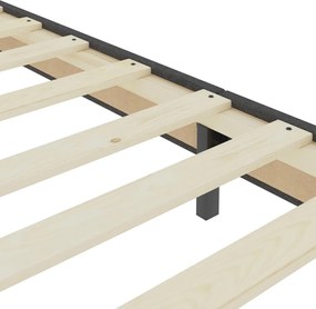 vidaXL Πλαίσιο Κρεβατιού Boxspring Γκρι 200 x 200 εκ. Υφασμάτινο