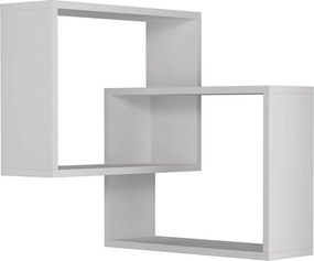 Γωνιακή Ραφιέρα Τοίχου 2 Θέσεων (68x60x68) A-G Ring 776HMS1718 White