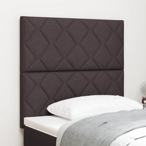 vidaXL LED κεφαλάκι με σχέδιο diamond blocks σε σκούρο καφέ, 100 εκ ύφασμα