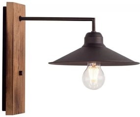 Απλίκα Φωτιστικό Τοίχου Ξύλο/Μέταλλο 373/Α1 Arkolight-373-2/Α1-Σκουριασμένο 373-2/Α1