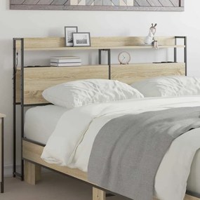 vidaXL Κεφαλάρι Αποθήκης με ράφι Sonoma Δρυς 150 cm Επεξεργασμένο ξύλο