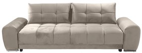 Τριθέσιος Καναπές - κρεβάτι Caribbean με αποθηκευτικό χώρο 254x105x83cm Μπεζ - TED4589