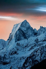 Φωτογραφία Dramatic sunrise over snowy peak Badile,, Roberto Moiola / Sysaworld, (26.7 x 40 cm)