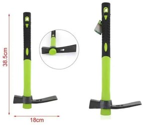 KMT Τσάπα-Αξίνα Κήπου Με Λαστιχένια Λαβή 18cm - KMT Tools Garden Hoe-Pickaxe With Rubber Handle