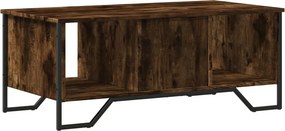 vidaXL Τραπεζάκι Σαλονιού Καπνιστή Δρυς 100x51x40 εκ. Επεξεργασμ. Ξύλο