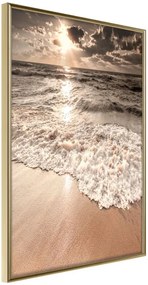 Αφίσα - Beach of Memories - 30x45 - Χρυσό - Χωρίς πασπαρτού