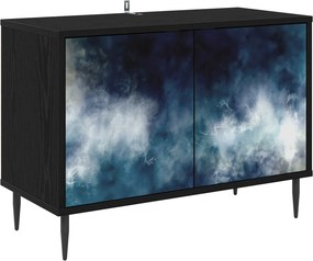 vidaXL Ντουλάπι TV RAALTE 69 x 33 x 50,5 εκ. Μαύρη Δρυς