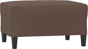 vidaXL Υποπόδιο Καφέ 70x55x41 εκ. από Συνθετικό Δέρμα