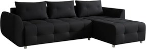 Γωνιακός καναπές Marten-Μαύρο