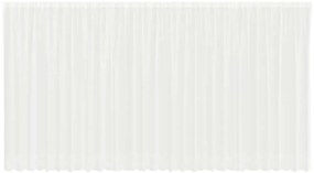 vidaXL Κουρτίνες με κουρτίνες Λευκό 500x100cm Πολυεστέρας
