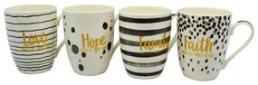 Κούπα 817733 340ml Black-Gold Ankor Porcelain