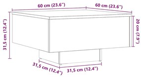 ΤΡΑΠΕΖΑΚΙ ΣΑΛΟΝΙΟΥ ΠΑΛΙΟ ΞΥΛΟ 60 X 60 X 31,5 ΕΚ. ΜΟΡΙΟΣΑΝΙΔΑ 856550