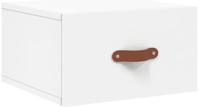 vidaXL Κομοδίνο Επιτοίχιο Λευκά 35 x 35 x 20 εκ.