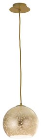 Φωτιστικό Οροφής Vanity I-VANITY/S20 ORO 1xE27 Φ20cm 120cm Gold Luce Ambiente Design Glass