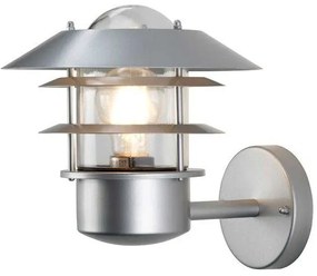 Φανάρι Απλίκα Φωτιστικό Τοίχου 1xE27 IP44 Helsingor Elstead Lighting HELSINGOR Ασημί
