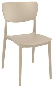 Καρέκλα Στοιβαζόμενη MONNA Dove Grey PP 45x53x82cm