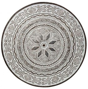 Πίνακας Μεταλλικός ICY230 81x81x4cm Grey Espiel Στρόγγυλοι Metal