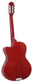 vidaXL Κιθάρα Western Classical Cutaway με Ισοσταθμιτή 6 Χορδές Μαύρη