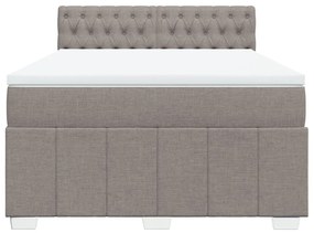 ΚΡΕΒΑΤΙ BOXSPRING ΜΕ ΣΤΡΩΜΑ TAUPE 160X200 ΕΚ. ΥΦΑΣΜΑΤΙΝΟ 3289430