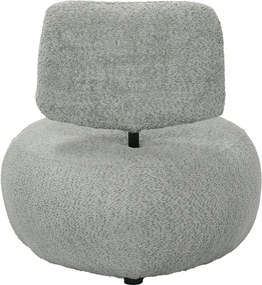 Πολυθρόνα Stonie pakoworld μπουκλέ ύφασμα σε φυστικί απόχρωση 67x73x67εκ